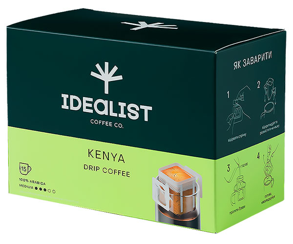 Дрип-кофе Idealist Coffee Co Кения 15 шт