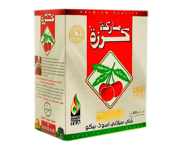 Черный чай Akbar Do Ghazal tea Cherry Brand 450 г