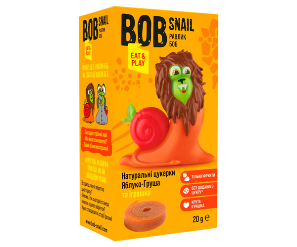 Набор Bob Snail Яблоко-Груша + игрушка 20 г
