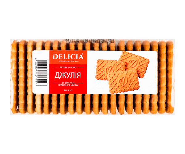 Печенье Delicia Джулия сдобное с топленым молоком 310 г