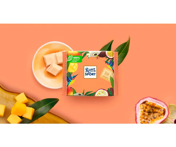 Белый шоколад Ritter Sport Манго-маракуйя 100 г купить