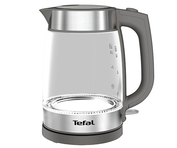 Электрочайник Tefal Glass Kettle серый 1,7 л