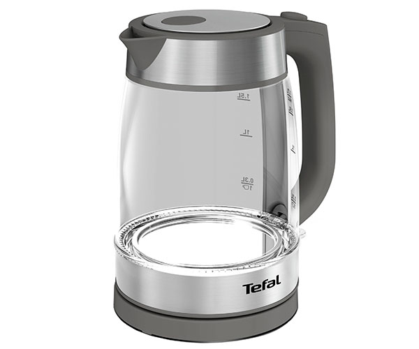 Электрочайник Tefal Glass Kettle серый 1,7 л фото