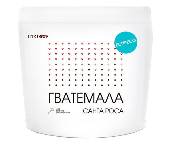 Кофе One Love Гватемала Санта Роса espresso в зернах 250 г