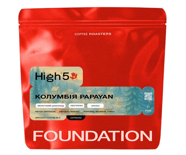 Кофе High5 Columbia Papayan в зернах 250 г