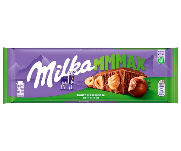 Молочный шоколад Milka Whole Hazelnuts 270 г