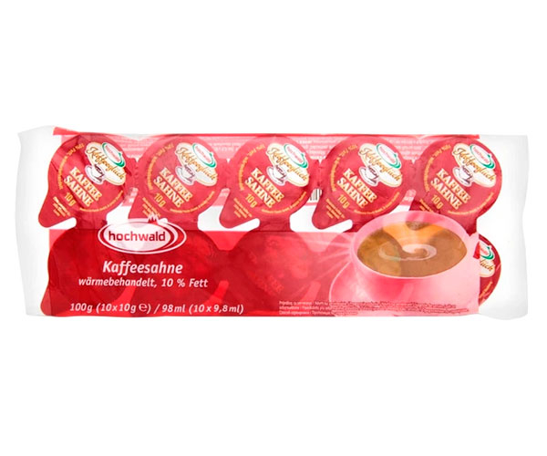Сливки порционные Hochwald 10% - 10 шт