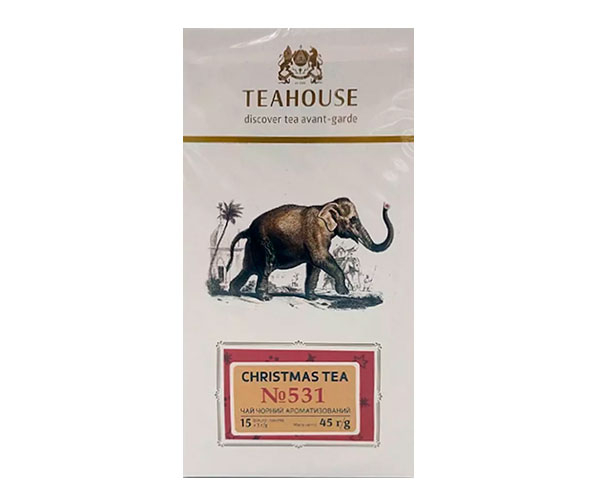 Черный чай Teahouse Perfect Cup Christmas Teа в пакетиках 15х3 г