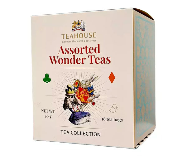 Набор чая Teahouse Alice Wonder Teas ассорти в пирамидках 16х2,5 г