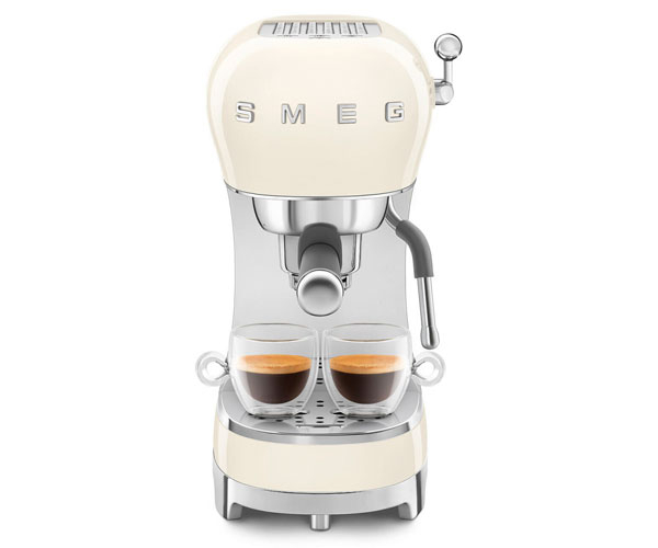 Кофеварка SMEG ECF02CREU кремовая - фото-5
