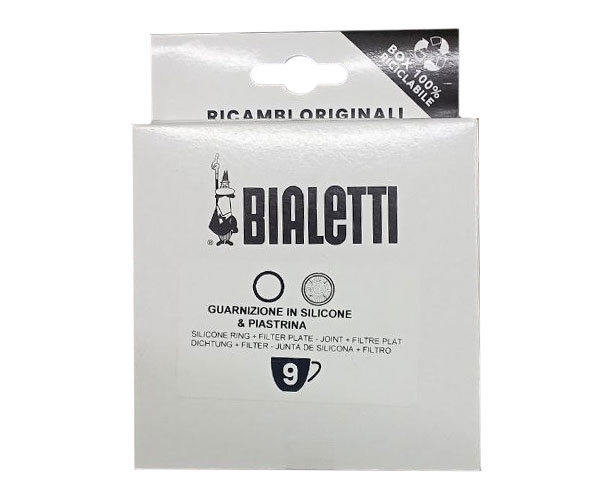 1 уплотнитель + сито для кофеварок Bialetti на 9 порций