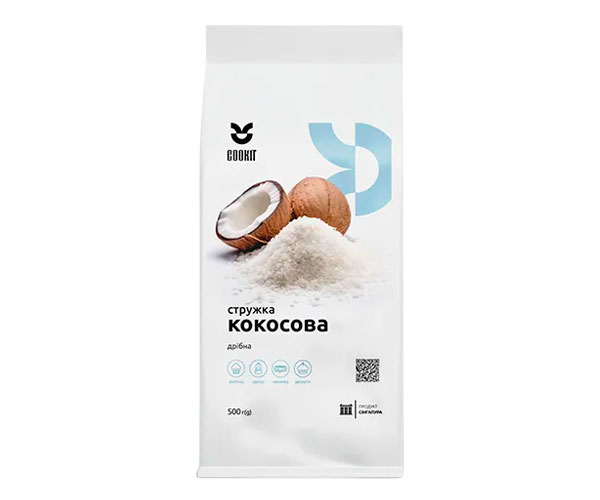 Кокосовая стружка COOKIT 1-2,8 мм 500 г