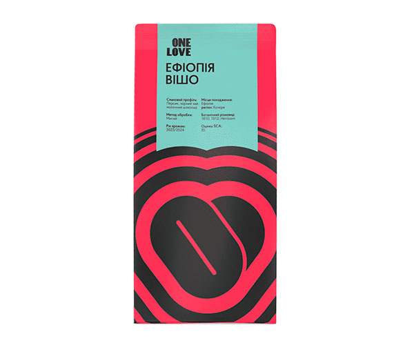 Кофе One Love Эфиопия Вишо espresso в зернах 250 г
