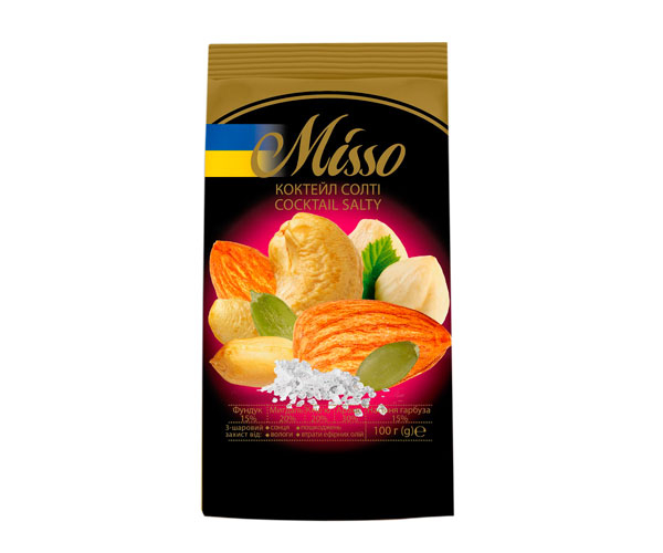 Микс орехов Misso Coctail Salty с солью 100 г