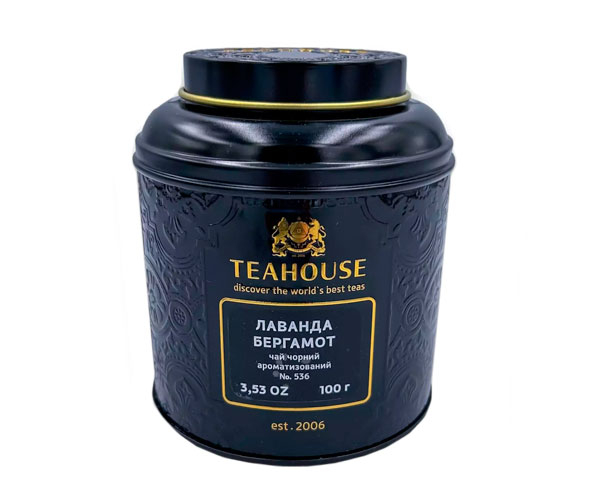 Черный чай Teahouse №536 Лаванда и бергамот ж/б 100 г