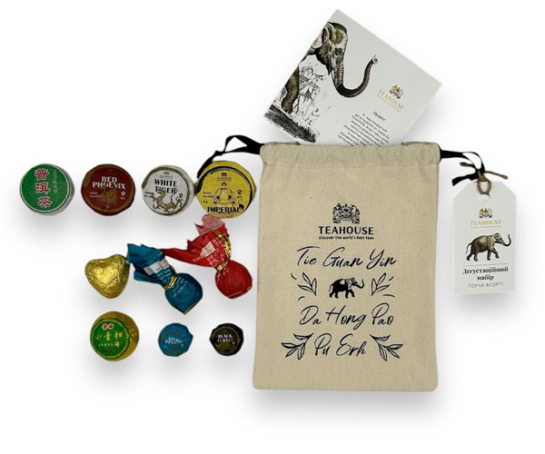 Дегустационный набор тоуч пуэра Teahouse в мешочке фото