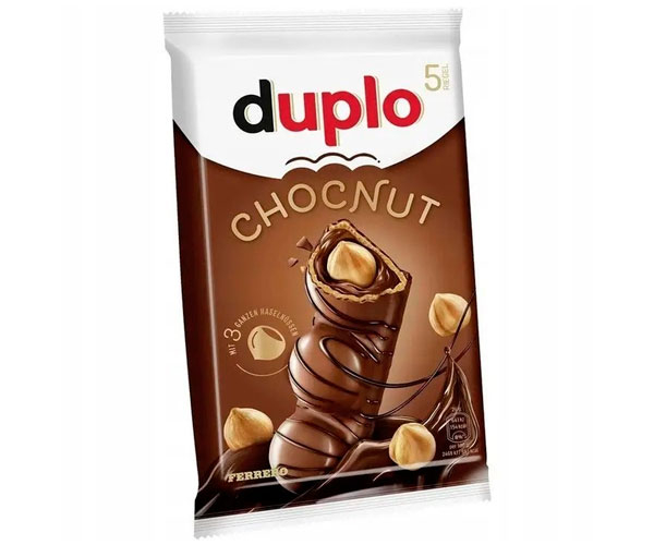 Батончики молочный шоколад Ferrero Duplo с орехами 5х26 г