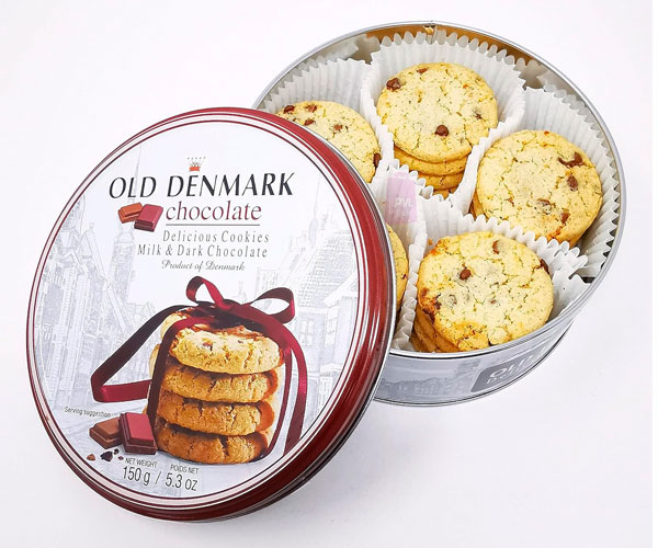 Печенье Jacobsen Old Denmark Tin Milk&Dark Chocolate 150 г фото