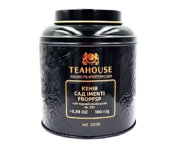 Черный чай Teahouse №333 Кения сад IMENTI FBOPFSP ж/б 100 г