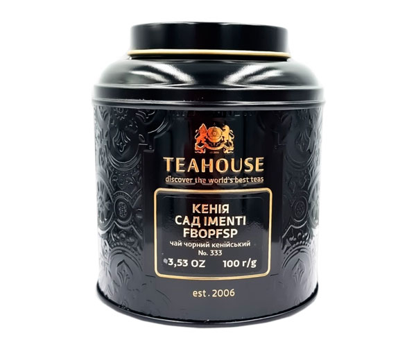 Черный чай Teahouse №333 Кения сад IMENTI FBOPFSP ж/б 100 г