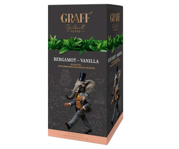 Черный чай Graff Bergamot-Vanilla в саше 20х1,5 г