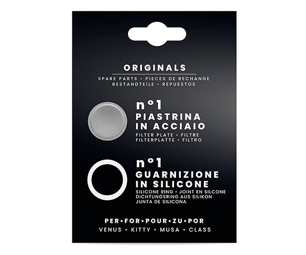 1 уплотнитель + сито для кофеварок из нерж. стали Bialetti на 2 порции фото