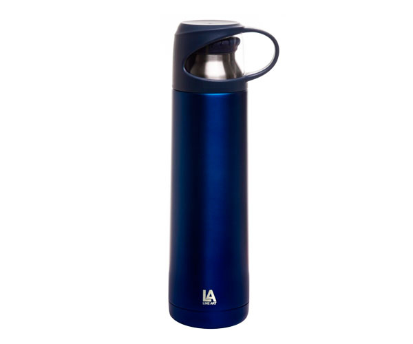 Термос Line Art Borneo вакуумный синий 500 мл