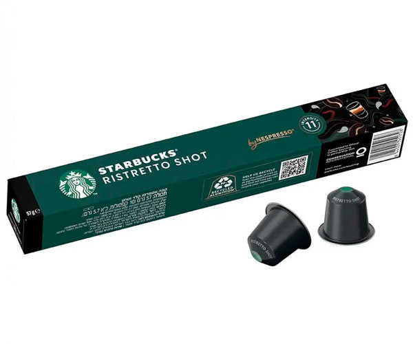 Кофе в капсулах Starbucks Nespresso Ristretto Shot 10 шт