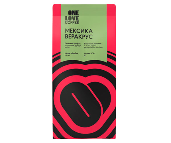 Кофе ONE LOVE Mexico Veracruz espresso в зернах 1 кг