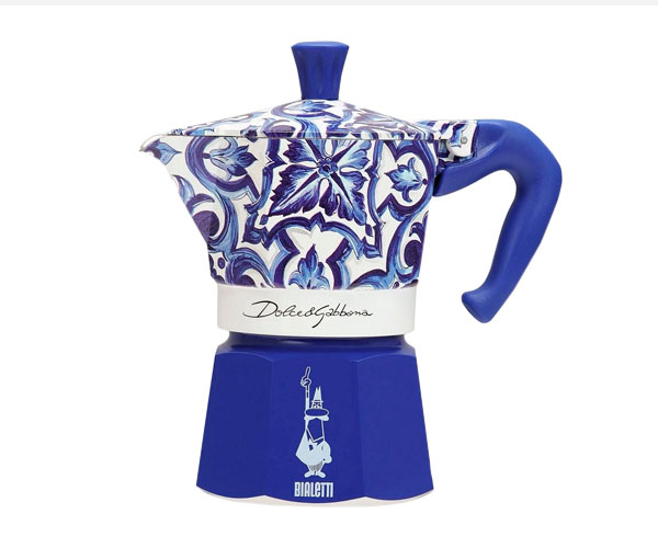 Гейзерная кофеварка Bialetti х Dolce & Gabbana Blu Mediterraneo Moka Expess на 3 чашки 130 мл