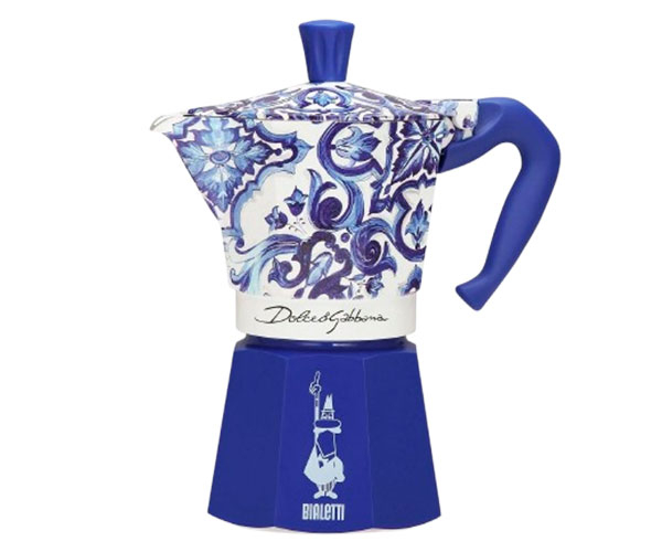 Гейзерная кофеварка Bialetti х Dolce & Gabbana Blu Mediterraneo Moka Expess на 6 чашек 250 мл