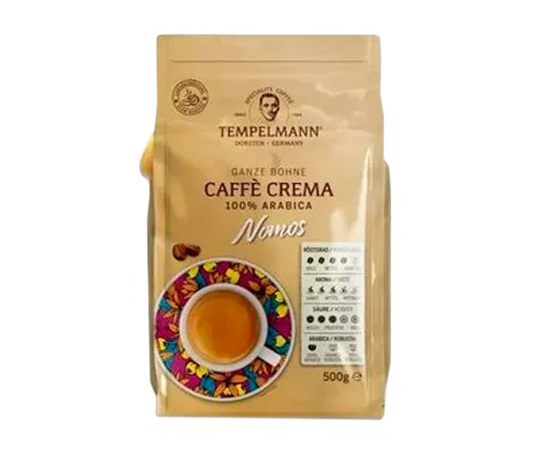Кофе Tempelmann Nomos Caffe Crema в зернах 500 г