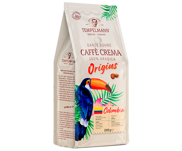 Кофе Tempelmann Origins Colombia в зернах 1 кг