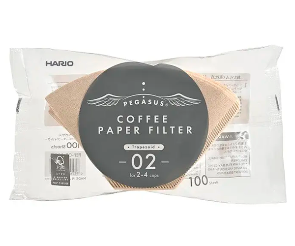 Бумажные фильтры Hario Pegasus Coffee Paper Filter 02 бежевые
