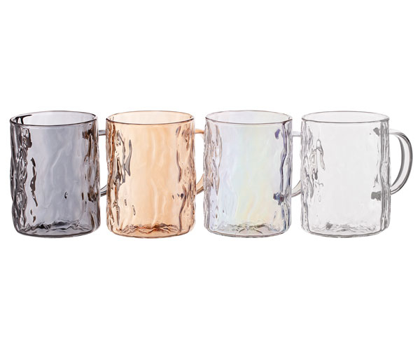 Набор чашек Ardesto Shine mix AR2626GM 4 шт 260 мл