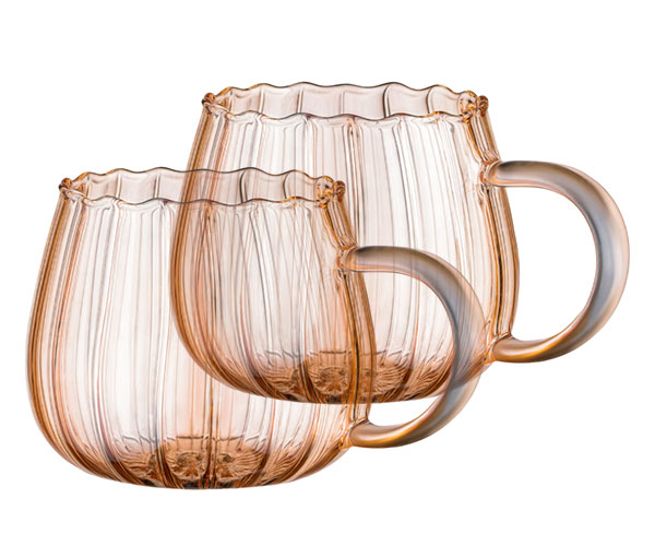 Набор чашек с ручками Ardesto Golden Moon AR2635BGG 2 шт 350 мл