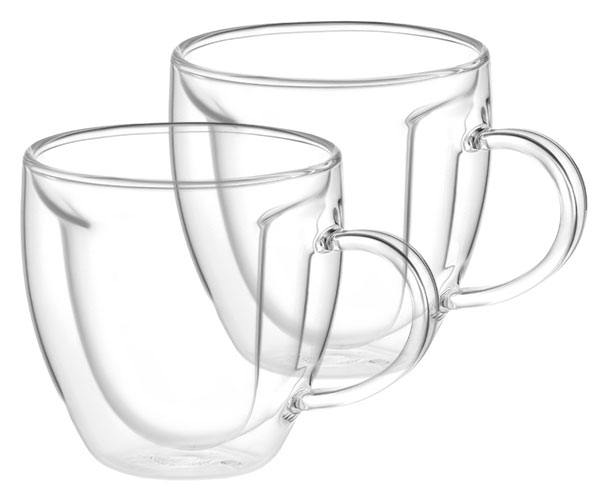 Набор чашек с ручками и двойными стенками Ardesto AR2625BHL 2 шт 250 мл