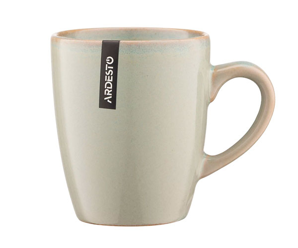 Чашка Ardesto Lecco серая 390 мл