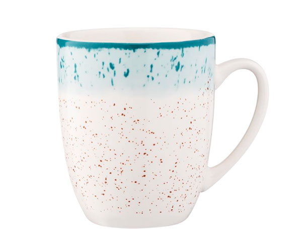 Чашка Ardesto Siena бело-голубая 360 мл