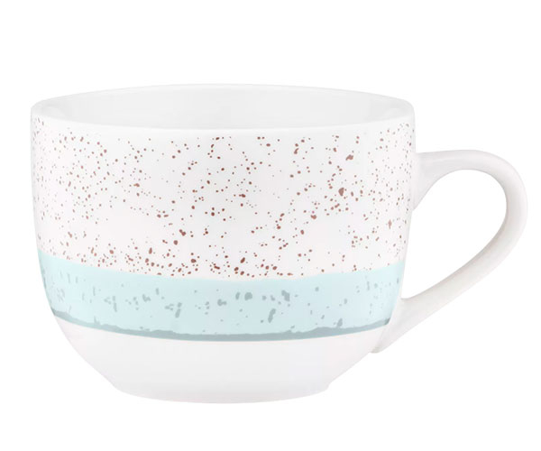 Чашка Ardesto Siena бело-голубая 500 мл