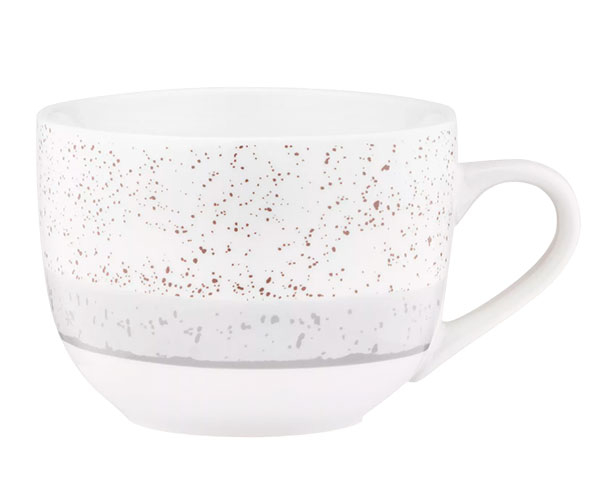 Чашка Ardesto Siena бело-серая 500 мл