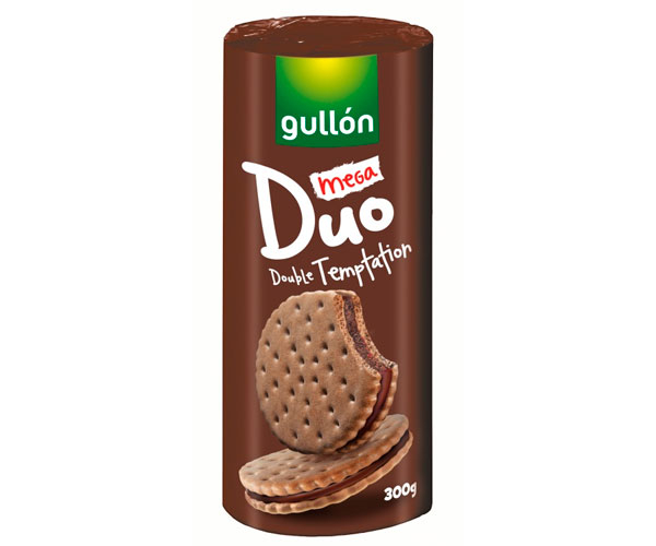 Печенье GULLON Duo Mega шоколадное с шоколадным кремом 300 г