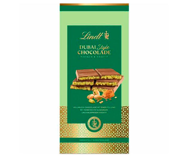 Молочный шоколад Lindt Dubai Style Chocolade 145 г