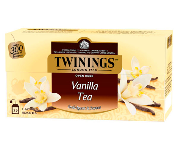 Черный чай Twinings Vanilla в пакетиках 25х2 г