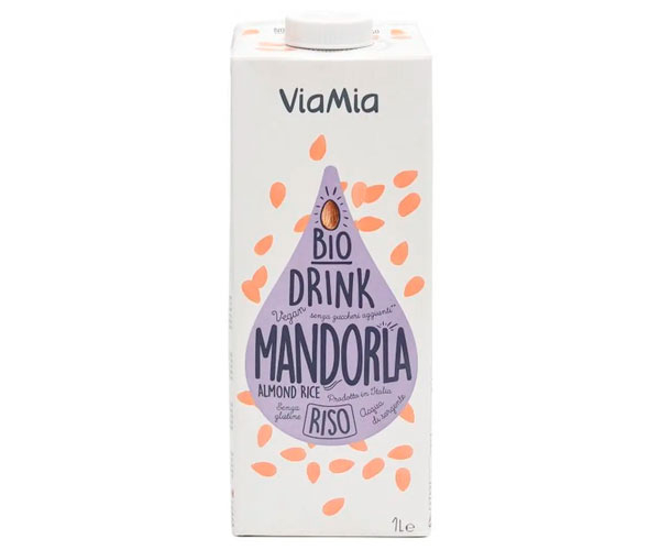 Напиток рисовый Via Mia с миндалем органический 1 л