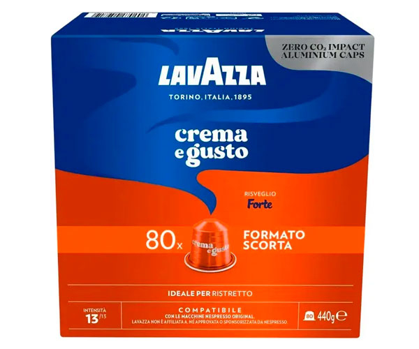 Кофе в капсулах Lavazza Nespresso Crema e Gusto Forte 80 шт