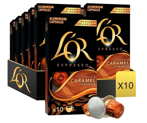 Кофе в капсулах L'OR Espresso Caramel Nespresso - 10х10 шт