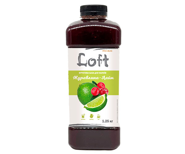 Основа для напитков Loft Клюква-Лайм 1,25 л