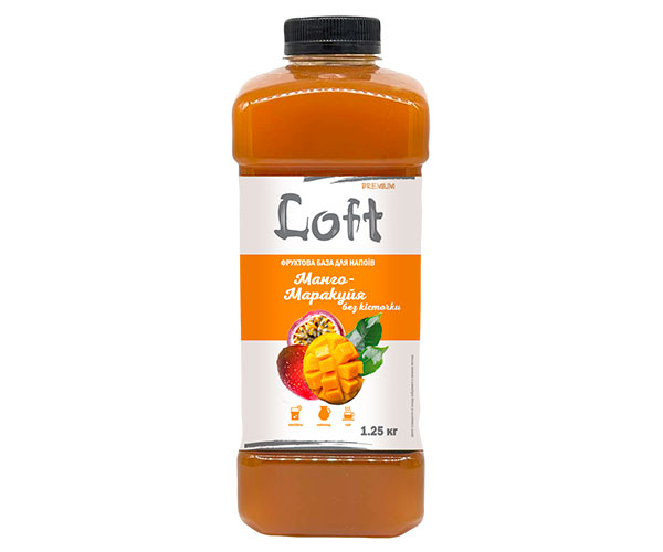 Основа для напитков Loft Манго-Маракуйя без косточки 1,25 л