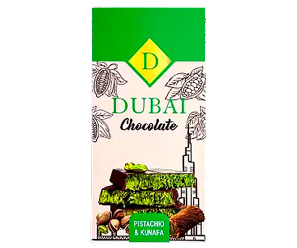 Молочный шоколад Dubai Chocolate Дубайский с фисташкой 200 г